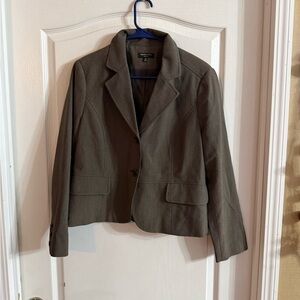 Rafaella Studio Women’s Brown Button Front Blazer 12P. F-144